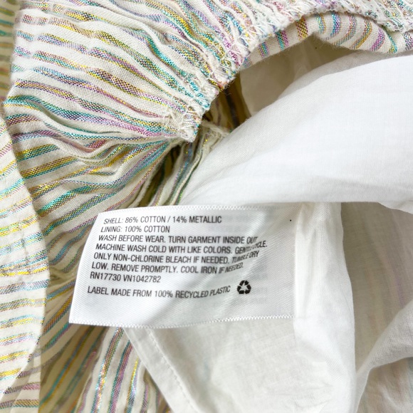 Cat & Jack | Beautiful Rainbow Metallic Cold Shoulder A-Frame Dress - Picture 4 of 10